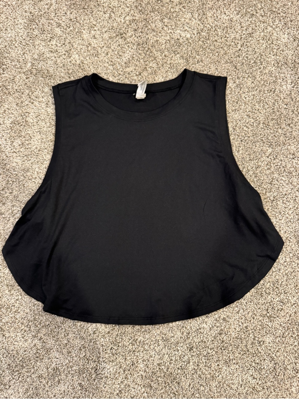 90 Degree By Reflex Black Cropped Muscle Tank